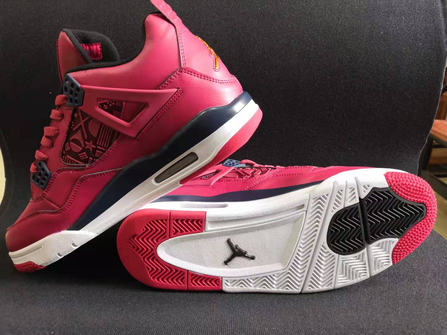 New Air Jordan 4 China Red Shoes - Click Image to Close